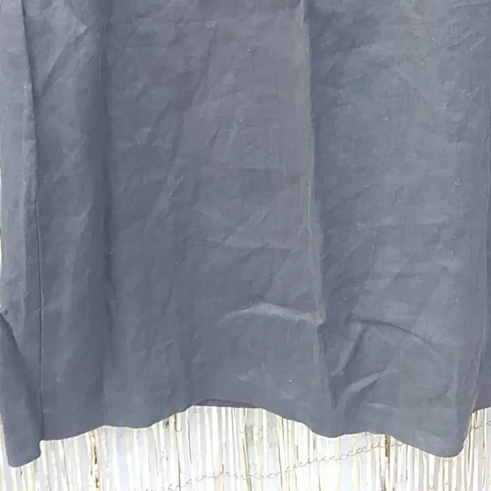 Paula Sweet Long Black Skirt with Slit - M